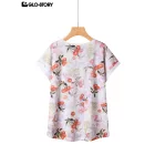 Women's Knitted Short Sleeve T Shirt