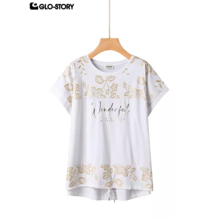 Women's Knitted Short Sleeve T Shirt