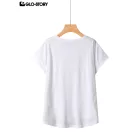 Women's Knitted Short Sleeve T Shirt