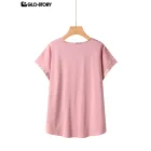 Women's Knitted Short Sleeve T Shirt