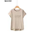 Women's Knitted Short Sleeve T Shirt