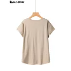 Women's Knitted Short Sleeve T Shirt