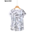 Women's Knitted Short Sleeve T-shirt