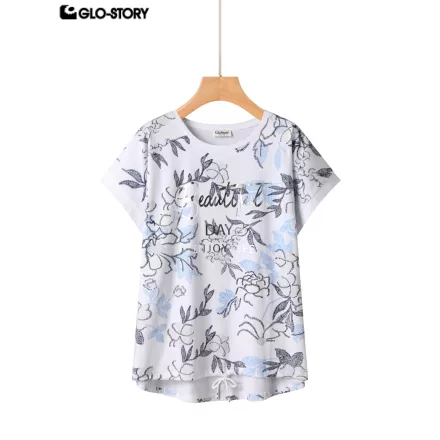 Women's Knitted Short Sleeve T-shirt