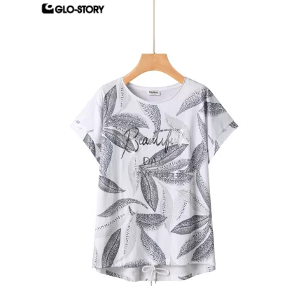 Women's Knitted Short Sleeve T-shirt