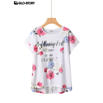 Women's Knitted Short Sleeve T-shirt