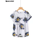 Women's Knitted Short Sleeve T-shirt