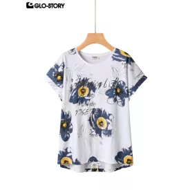 Women's Knitted Short Sleeve T-shirt