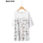 Women's Knitted Short Sleeve T-shirt