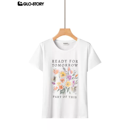 Women's Knitted Short Sleeve T-shirt