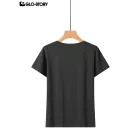 Women's Knitted Short Sleeve T-shirt