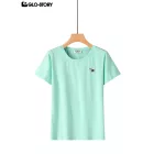 Women's Knitted Short Sleeve T Shirt
