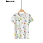 Women's Knitted Short Sleeve T-shirt