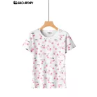 Women's Knitted Short Sleeve T Shirt