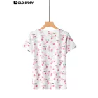 Women's Knitted Short Sleeve T Shirt