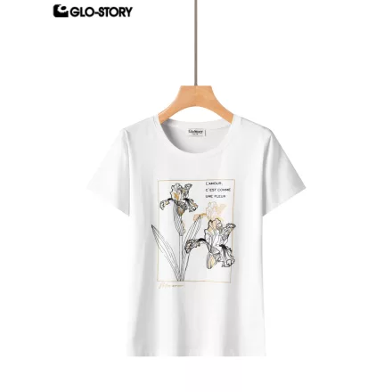 Women's Knitted Short Sleeve T Shirt