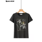 Women's Knitted Short Sleeve T Shirt