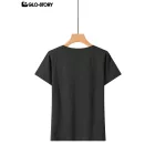 Women's Knitted Short Sleeve T Shirt