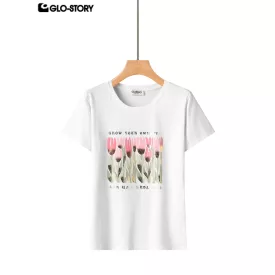 Women's Knitted Short Sleeve T Shirt