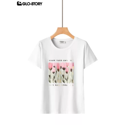 Women's Knitted Short Sleeve T Shirt