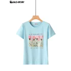 Women's Knitted Short Sleeve T Shirt
