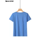 Women's Knitted Short Sleeve T Shirt