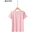 Women's Knitted Short Sleeve T Shirt