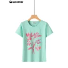 Women's Knitted Short Sleeve T-shirt