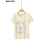 Women's Knitted Short Sleeve T-shirt
