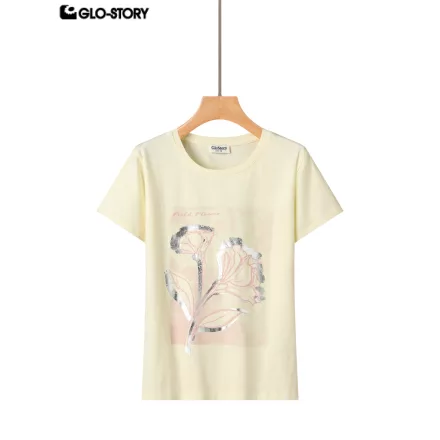 Women's Knitted Short Sleeve T-shirt
