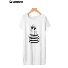 Women's Knitted Short Sleeve T Shirt