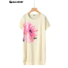 Women's Knitted Short Sleeve T Shirt