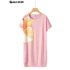 Women's Knitted Short Sleeve T Shirt