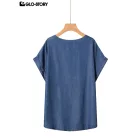women's knit short sleeve top