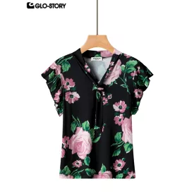 women's knit short sleeve top