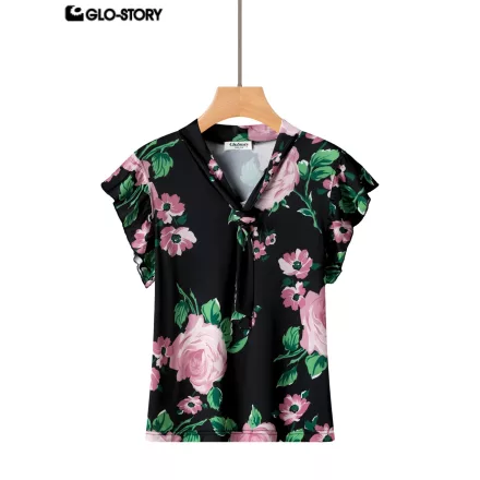 women's knit short sleeve top