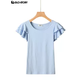 women's knit short sleeve top