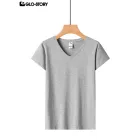 Women's Knitted Short Sleeve T-shirt