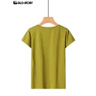 Women's Knitted Short Sleeve T-shirt