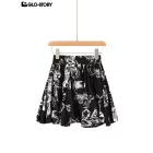 woven rayon short skirt