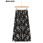 woven rayon long skirt