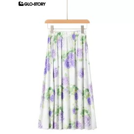 woven rayon long skirt