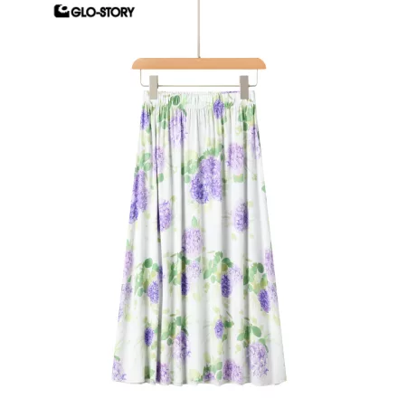 woven rayon long skirt