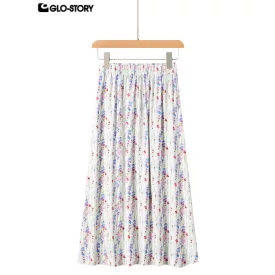 woven rayon long skirt
