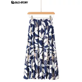woven rayon long skirt