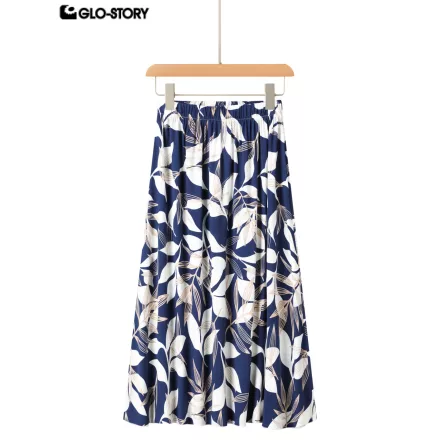 woven rayon long skirt