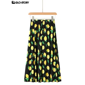 woven rayon long skirt