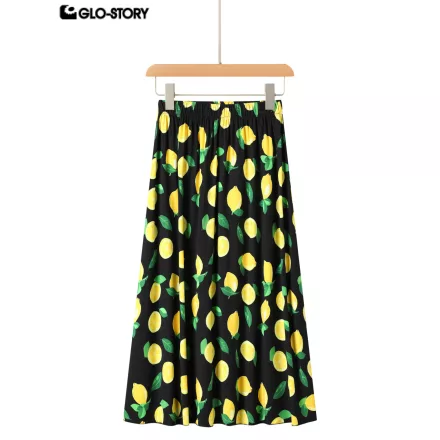 woven rayon long skirt