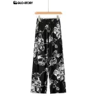 woven rayon trousers