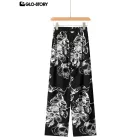 woven rayon trousers